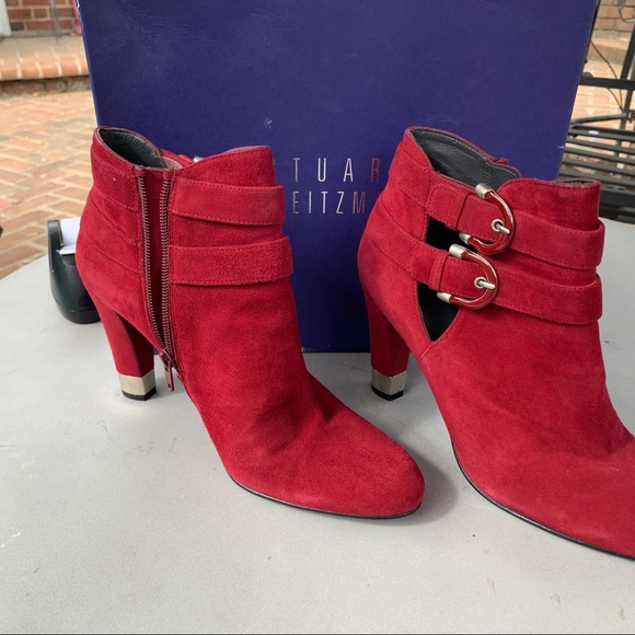 Stuart weitzman red booties - Picture 2 of 5